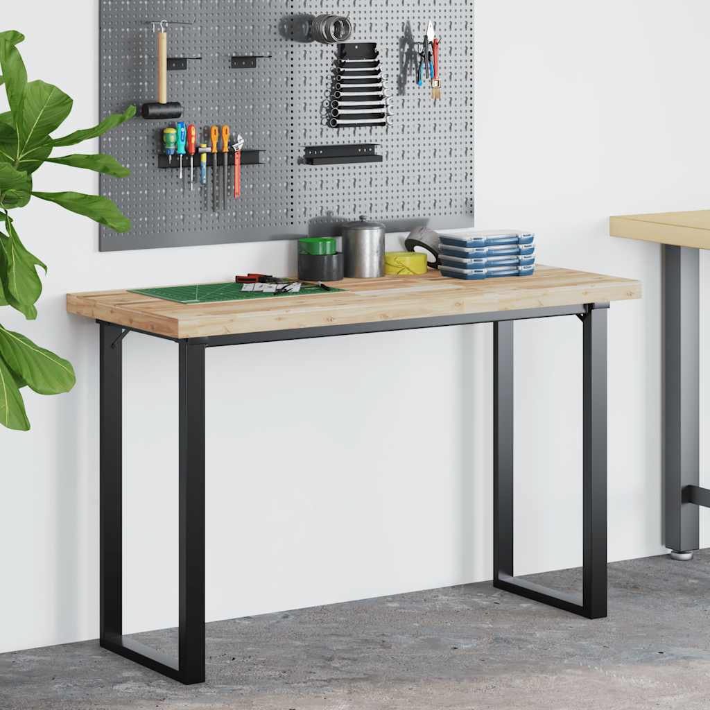 Vidaxl bureaublad 140x60x4 cm onbehandeld massief acaciahout