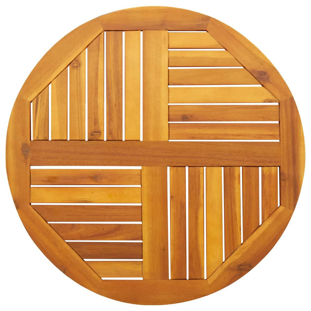 Vidaxl tafelblad rond ø 70x2 cm massief acaciahout