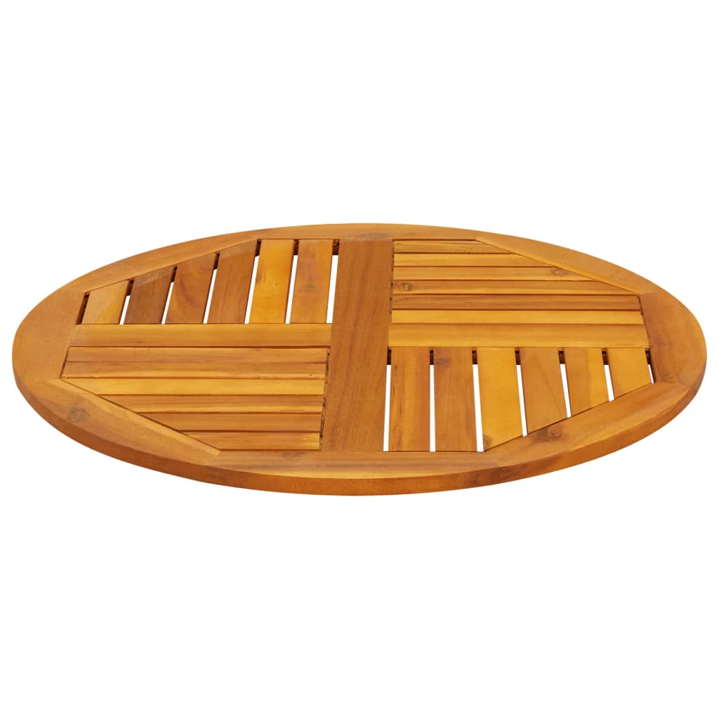 Vidaxl tafelblad rond ø 70x2 cm massief acaciahout