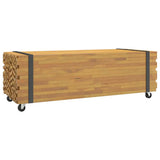 Vidaxl salontafel 110x45x35 cm massief teakhout