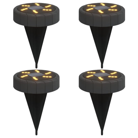 Lampy gruntowe Vidaxx 4 szt. Solarne z kolcami uziemiającymi, ciepła biel