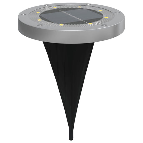 Lampy gruntowe Vidaxx 4 szt. Solarne z kolcami uziemiającymi, ciepła biel