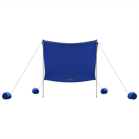 Markiza plażowa VidaXL z kotwami piaskowymi 214x236 cm niebieska