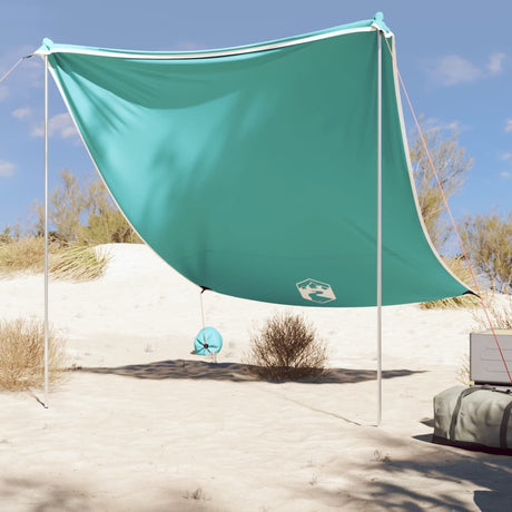 Markiza plażowa Vidaxx z kotwami piaskowymi 214x236 cm zielona