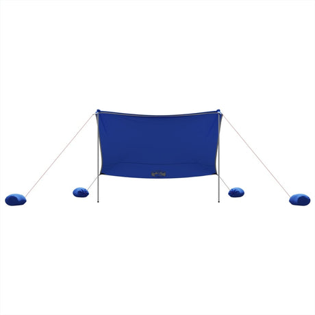 Markiza plażowa Vidaxxl z kotwami piaskowymi 304x300 cm niebieska