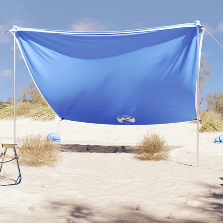 Markiza plażowa Vidaxxl z kotwami piaskowymi 304x300 cm niebieska