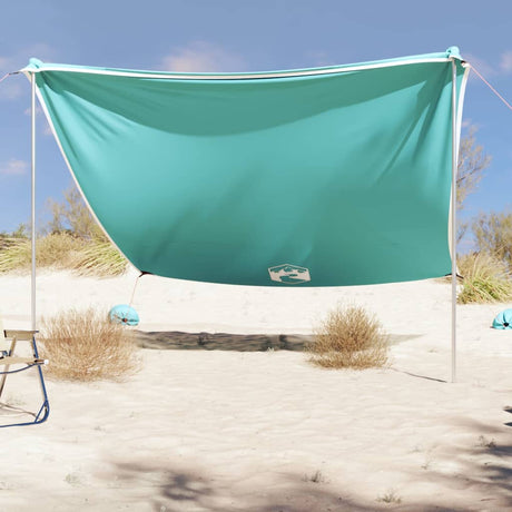 Markiza plażowa Vidaxx z kotwami piaskowymi 304x300 cm zielona