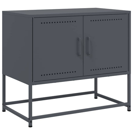 Vidaxl tv-meubel 68,5x39x60,5 cm staal antracietkleurig