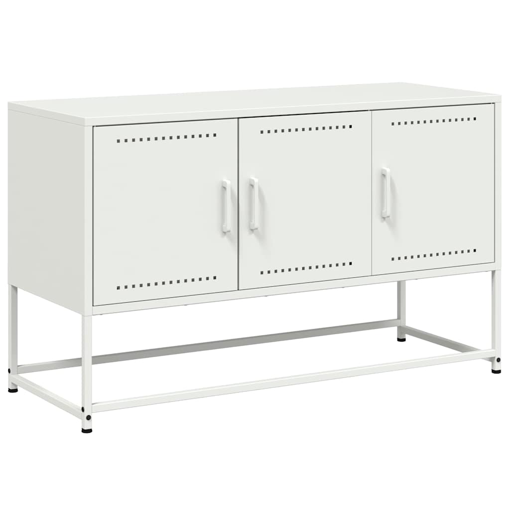 Vidaxl tv-meubel 100,5x39x60,5 cm staal wit