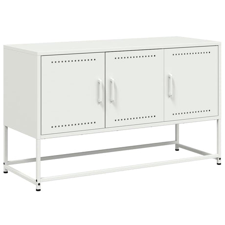 Vidaxl tv-meubel 100,5x39x60,5 cm staal wit