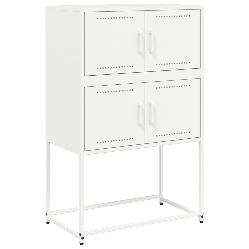 Vidaxl dressoir 68,5x38,5x107 cm staal wit