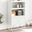 Vidaxl hoge kast 68,5x38,5x123,5 cm staal wit