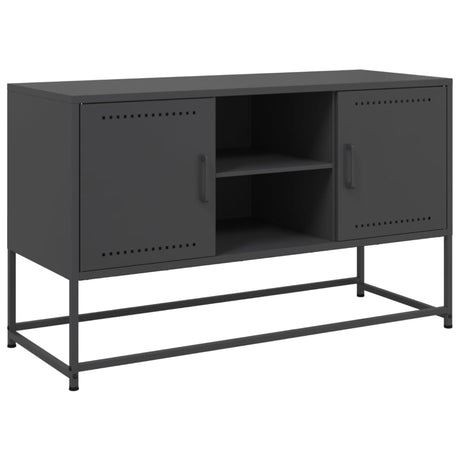 Vidaxl tv-meubel 100,5x39x60,5 cm staal zwart