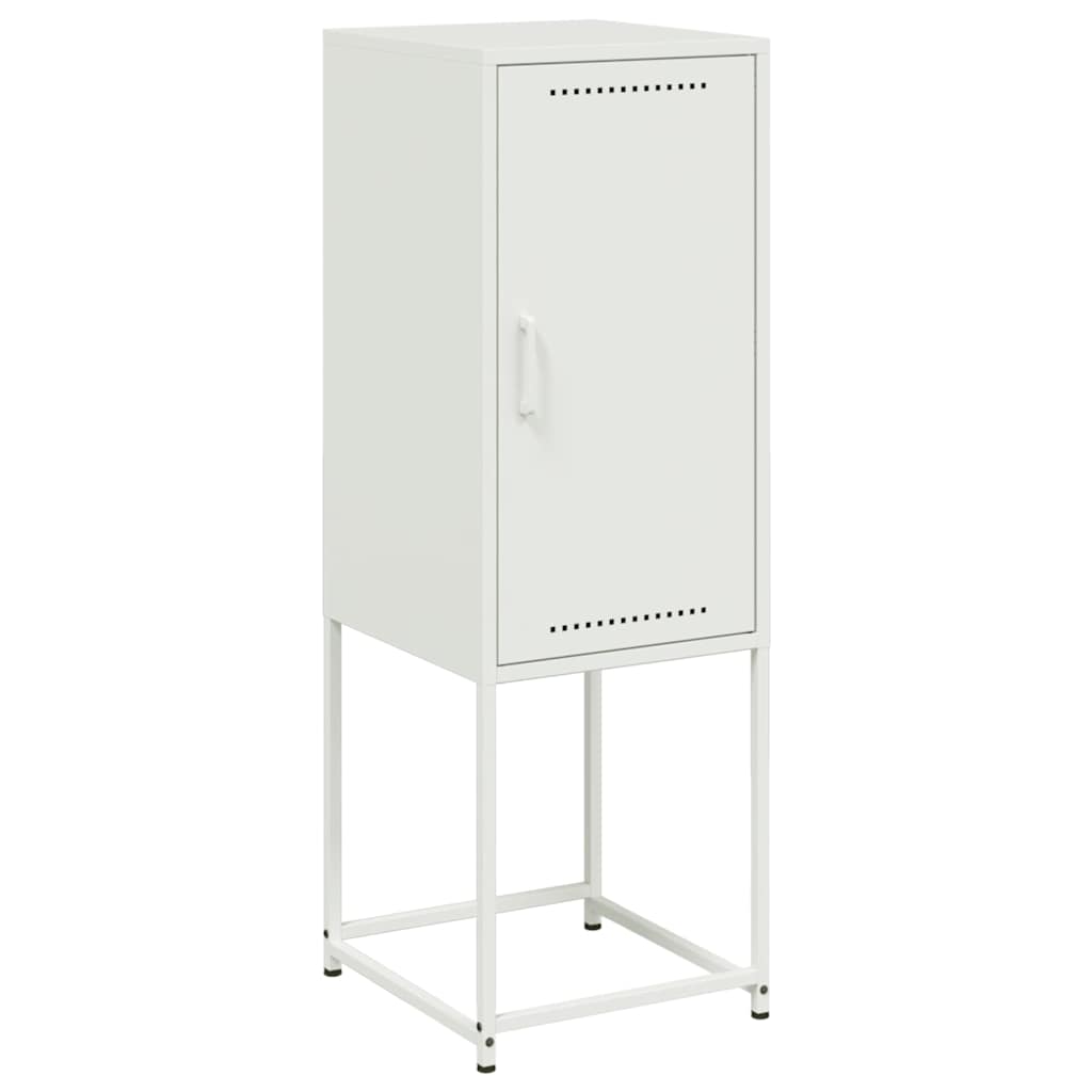 Vidaxl hoge kast 36x39x107 cm staal wit