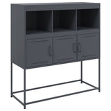 Vidaxl dressoir 100,5x39x107 cm staal antracietkleurig