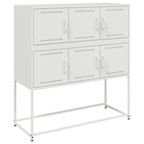 Vidaxl dressoir 100,5x39x107 cm staal wit