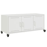Vidaxl tv-meubel 100,5x39x43,5 cm staal wit