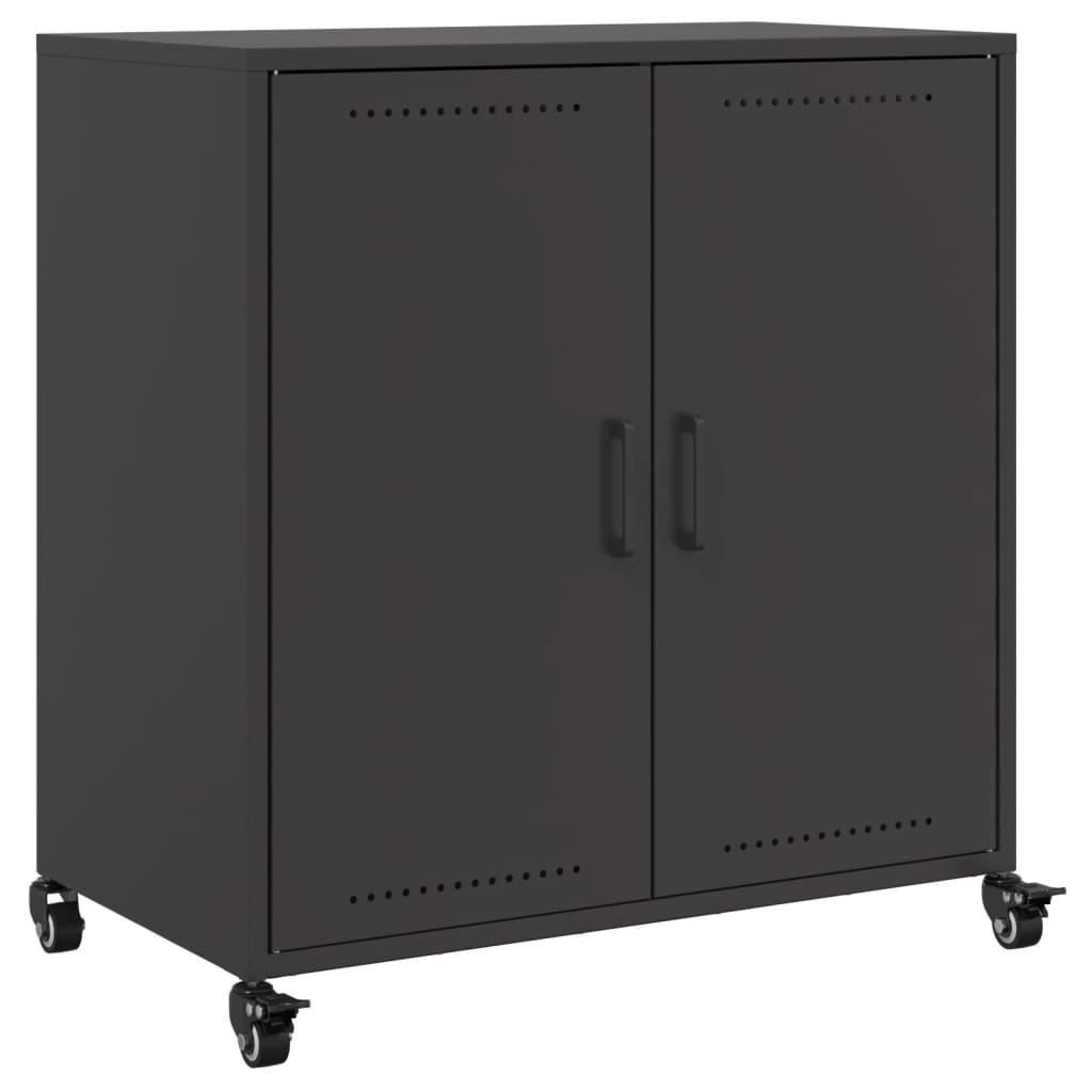 Vidaxl dressoir 68x39x72 cm staal zwart