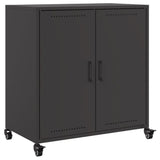 Vidaxl dressoir 68x39x72 cm staal zwart