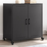 Vidaxl dressoir 68x39x72 cm staal zwart