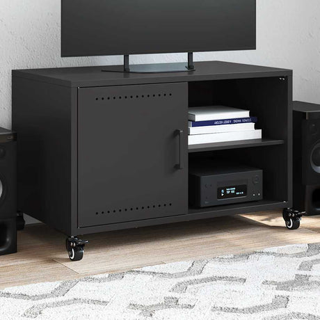 Vidaxl tv-meubel 68x39x43,5 cm staal zwart