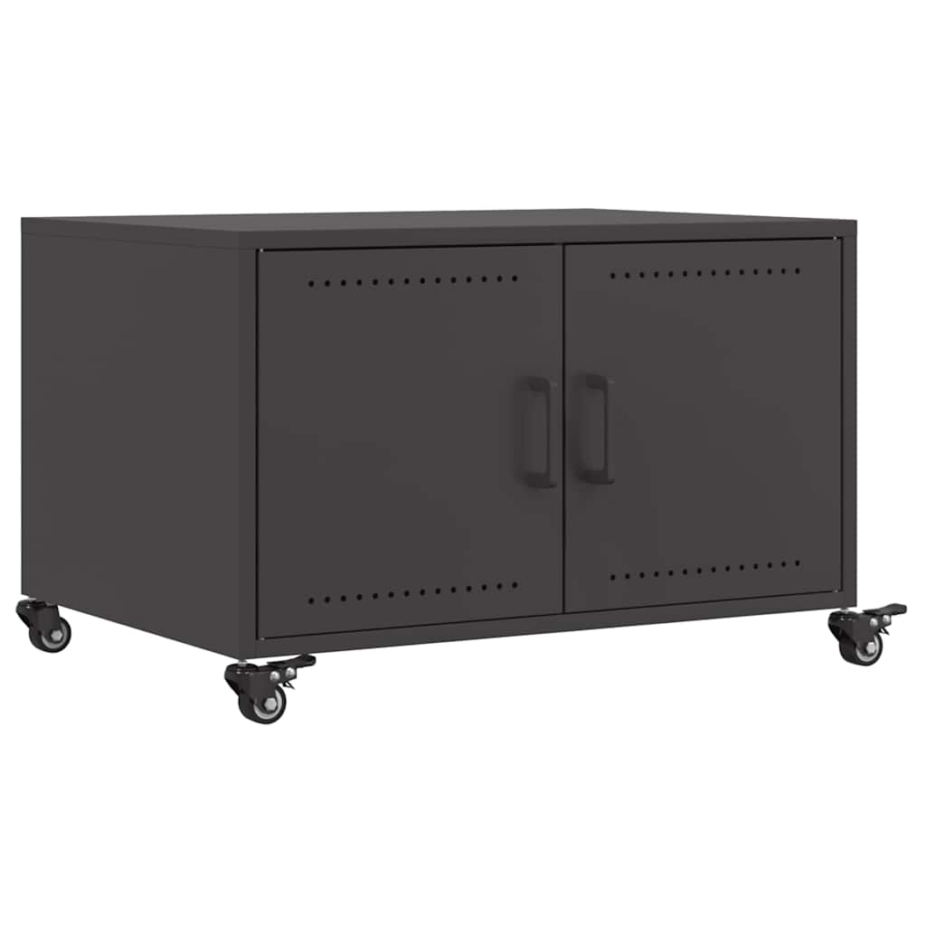 Vidaxl salontafel 68x50x43,5 cm staal zwart