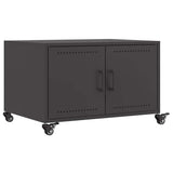 Vidaxl salontafel 68x50x43,5 cm staal zwart
