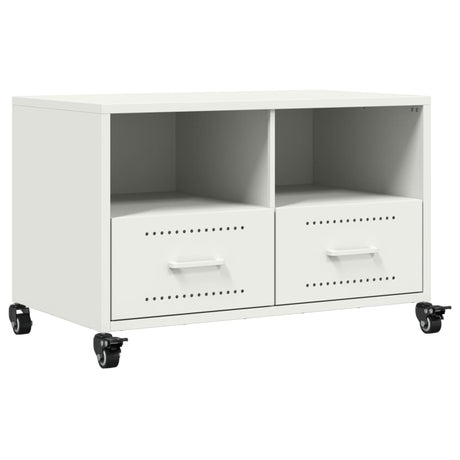 Vidaxl tv-meubel 68x39x43,5 cm staal wit