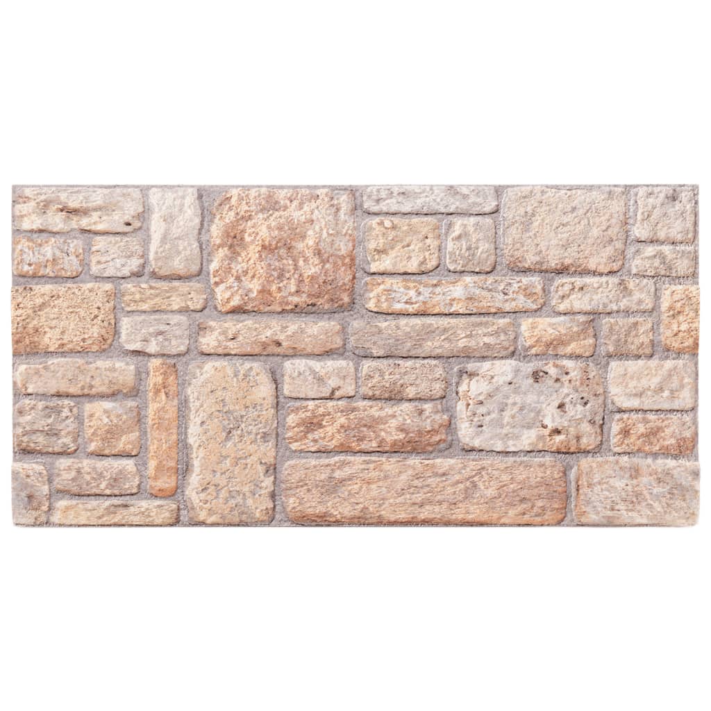 VidaXL Panele ścienne 10 szt. 3D 100x50 cm EPS, brązowe