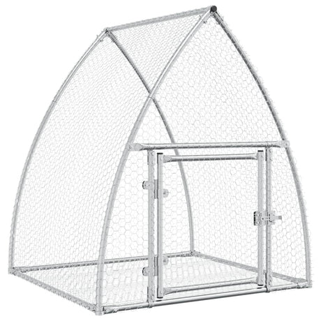Klatka dla królika Vidaxxl 100x105x120 cm stal ocynkowana w kolorze srebrnym