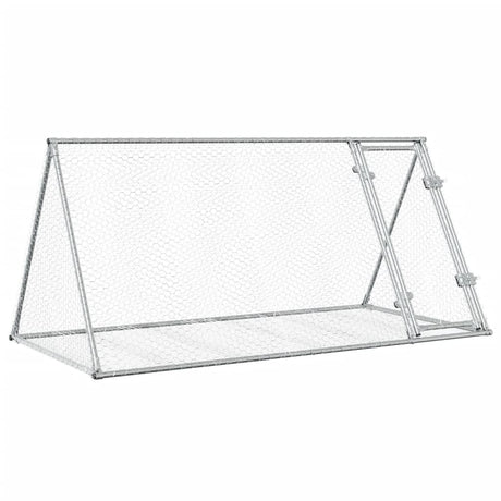 Klatka dla królika Vidaxxl 200x105x91 cm stal ocynkowana w kolorze srebrnym