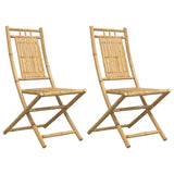 Vidaxl opklapbare stoelen, 2 stuks, 46x66x99 cm, bamboe