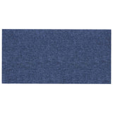 Vidaxl wandhoofdbord 12 st 30 x 15 cm blauw stof