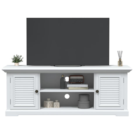Vidaxl tv-meubel 110x30x41 cm bewerkt hout wit