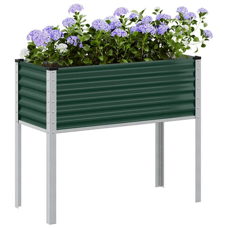Sadzarka Vidaxx zielona 100x45x90 cm, stal