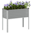 Sadzarka Vidaxx 100x45x90 cm stalowo-szara
