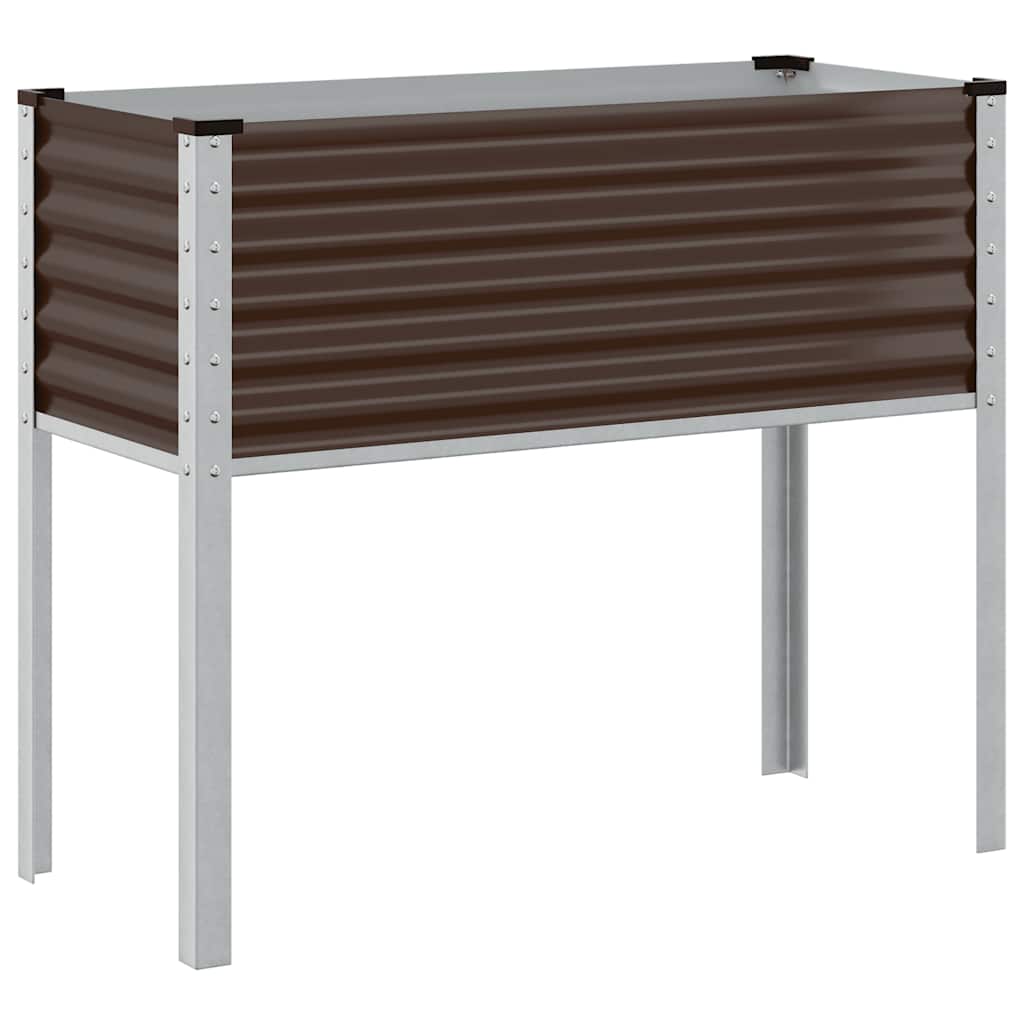 Sadzarka Vidaxx brązowa 100x45x90 cm, stal