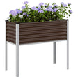 Sadzarka Vidaxx brązowa 100x45x90 cm, stal