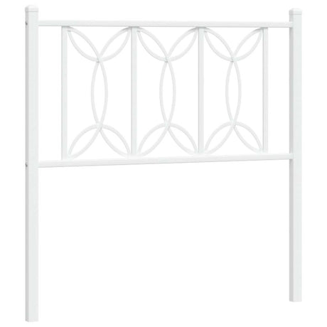 Vidaxl vervangend hoofdbord 75 cm metaal wit