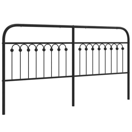 Vidaxl vervangend hoofdbord 180 cm metaal zwart