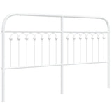 Vidaxl vervangend hoofdbord 150 cm metaal wit