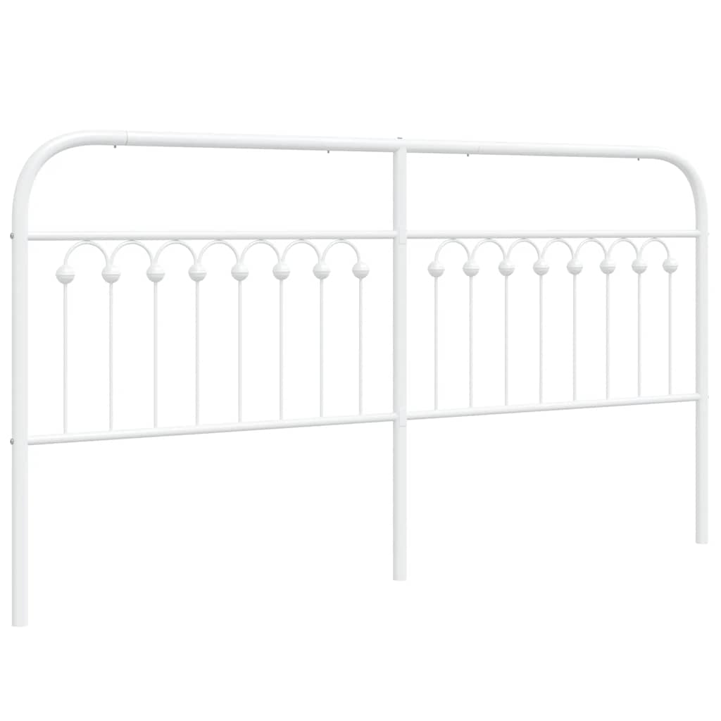 Vidaxl vervangend hoofdbord 180 cm metaal wit