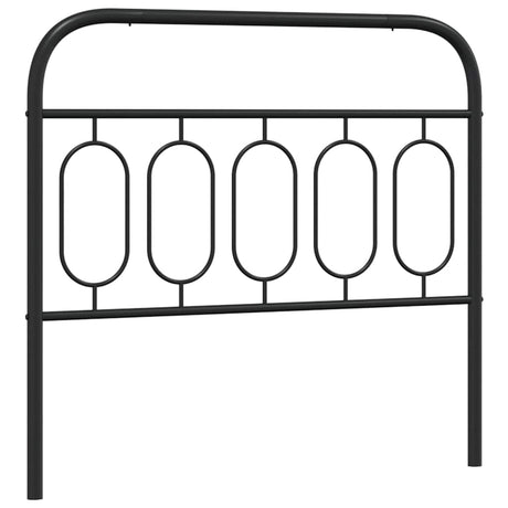 Vidaxl vervangend hoofdbord 107 cm metaal zwart