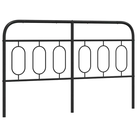 Vidaxl vervangend hoofdbord 150 cm metaal zwart