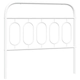 Vidaxl vervangend hoofdbord 100 cm metaal wit