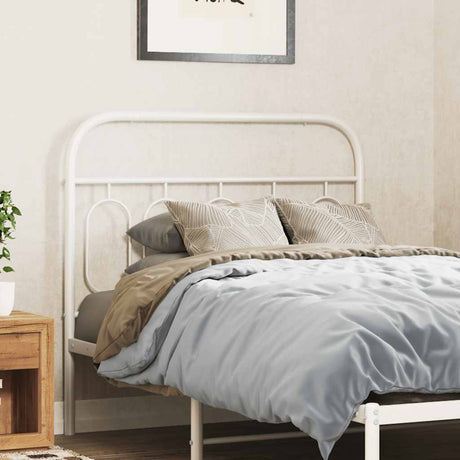 Vidaxl vervangend hoofdbord 100 cm metaal wit