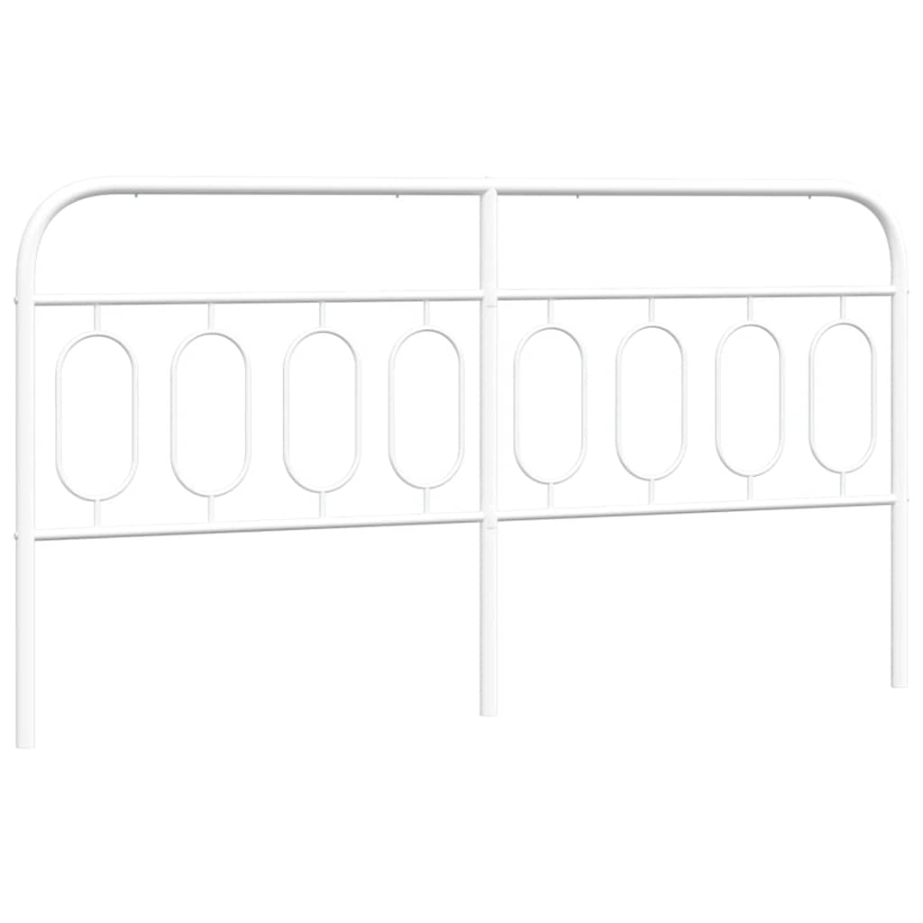 Vidaxl vervangend hoofdbord 160 cm metaal wit