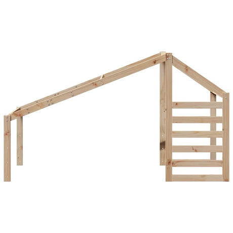 Vidaxl kinderbedhuisje 198x87x113 cm massief grenenhout