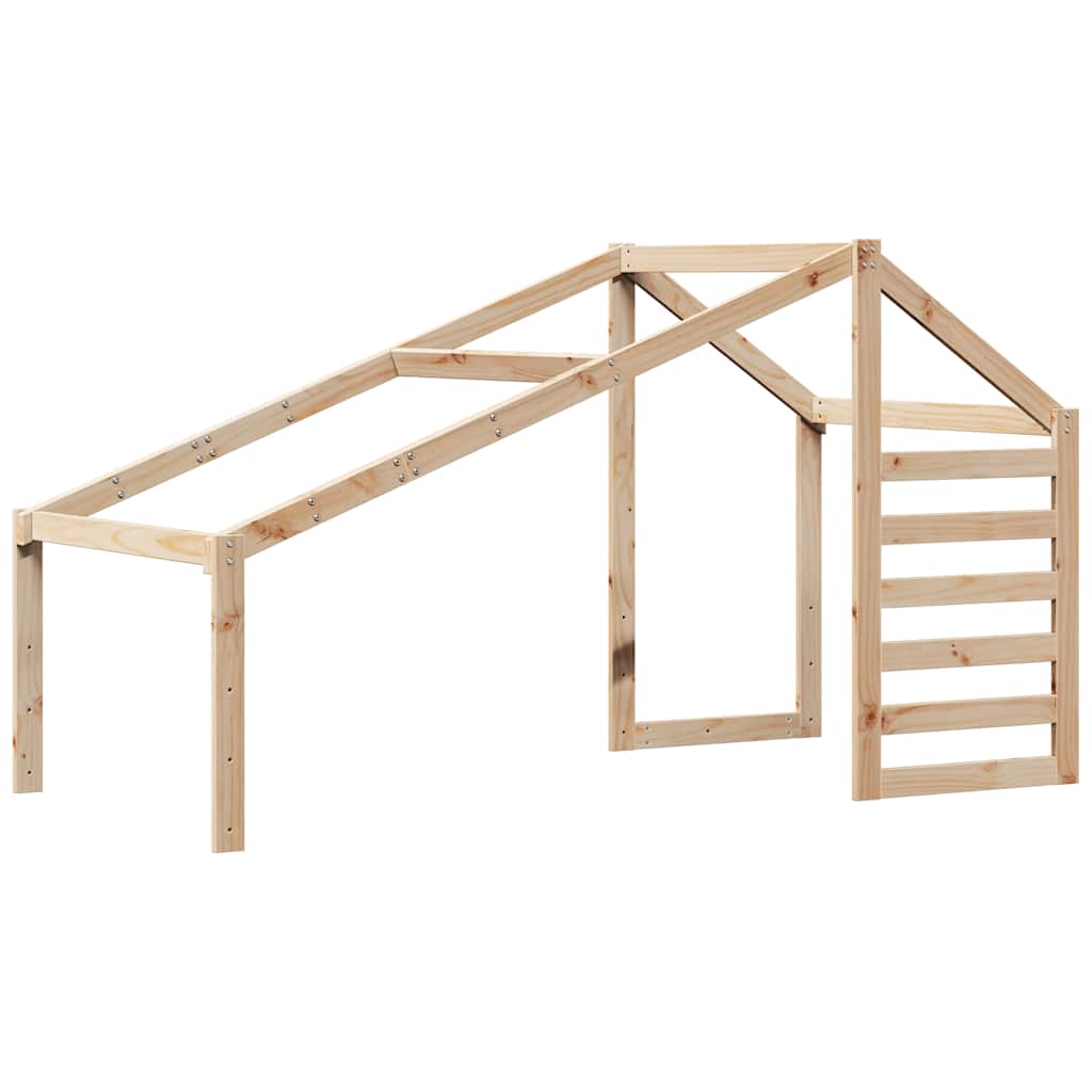 Vidaxl kinderbedhuisje 188x97x113 cm massief grenenhout