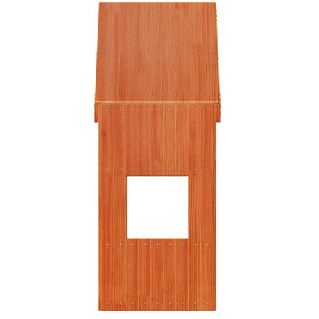 Vidaxl kinderbedhuisje 55x99x139,5 cm massief grenenhout wasbruin